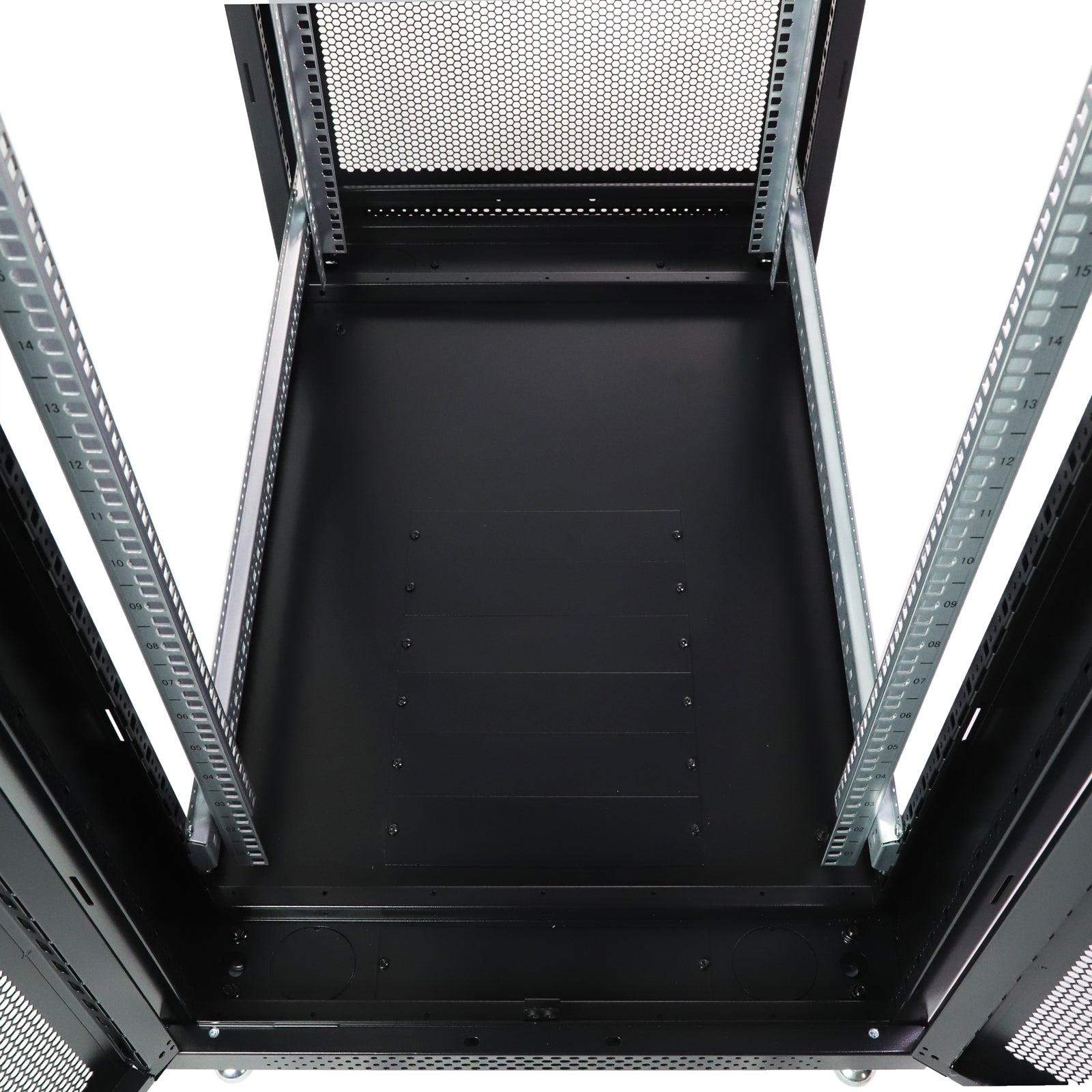 Aeons G-Series 42U Professional Server Rack Enclosure Cabinet Kit, Mid-Depth, Secure Perforated Door, Cable Management