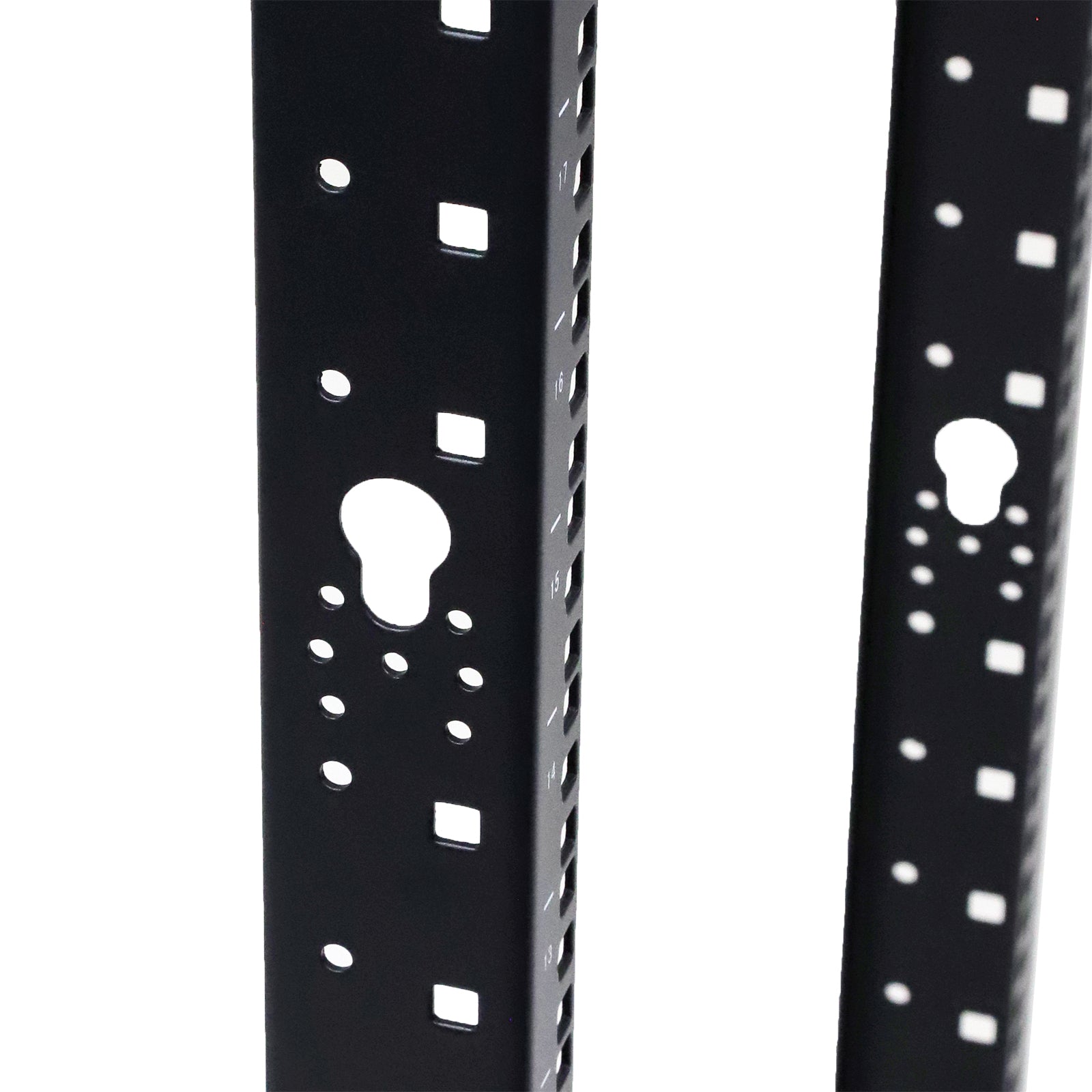 Aeons SR Series 18U 4-Post Open Frame Rack, Adjustable Depth