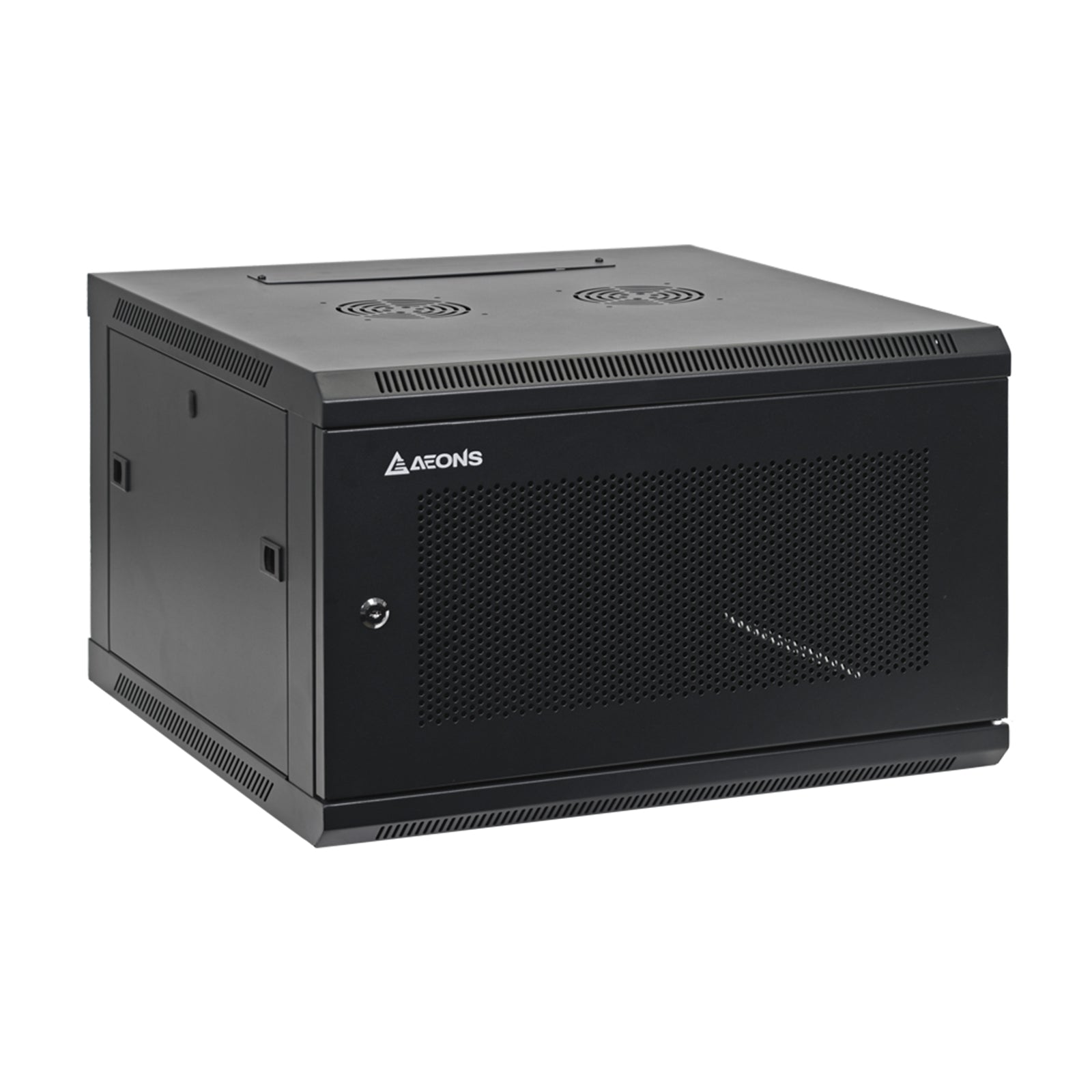 Aeons SC Series 6U Wall-Mount Rack Cabinet, Mid-Depth, Vented Door, Assembled