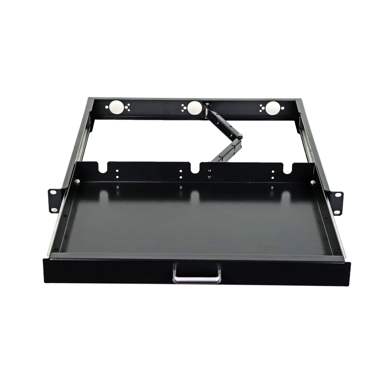 Aeons Premium 1U Rack Mount Sliding Drawer, Server Storage Cabinet Case with Lock