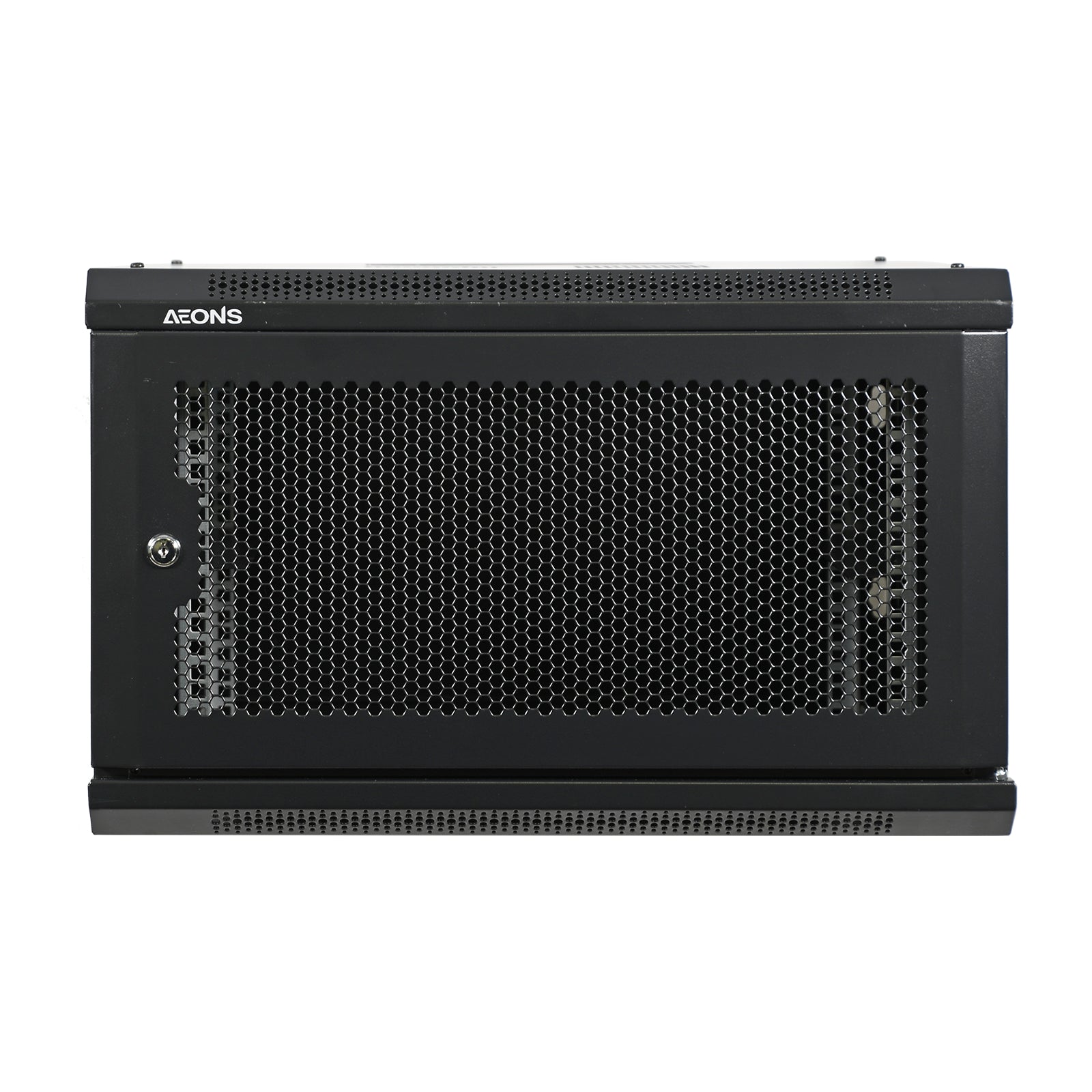 Aeons Pro Series 6U Wall-Mount Rack Cabinet, Mid-Depth, Vented Door
