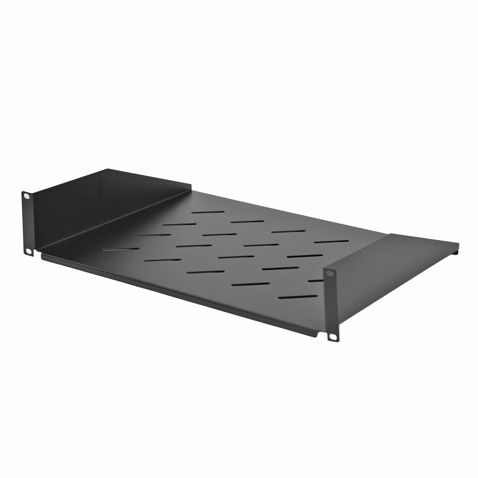 Aeons Universal 2U Rack Mount Vented Cantilever Shelf, 14-inch Depth