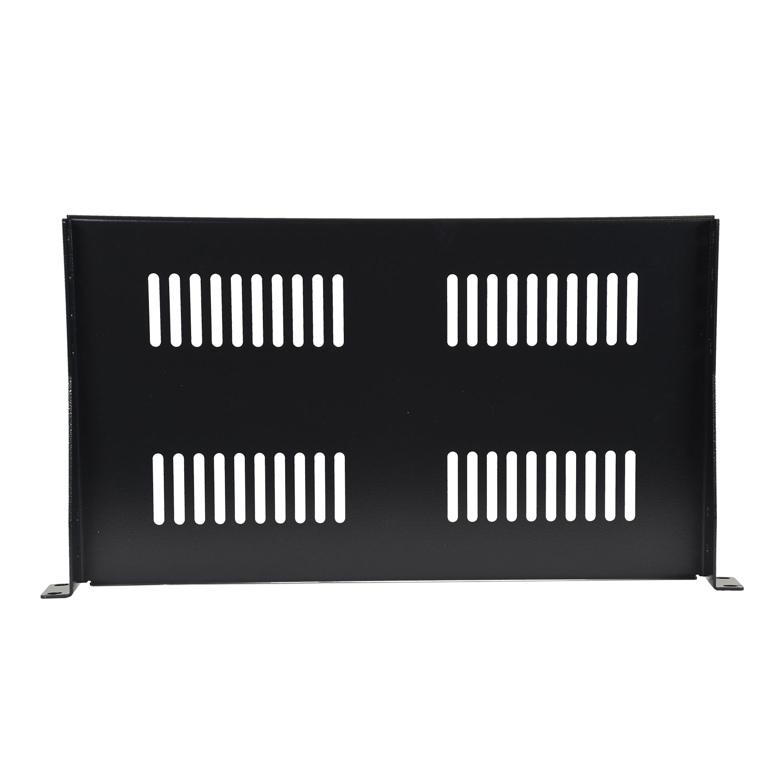 Aeons Premium 1U Server Rack Mount Vented Cantilever Shelf, 10-inch Depth, Heavy Duty, 2-Pack