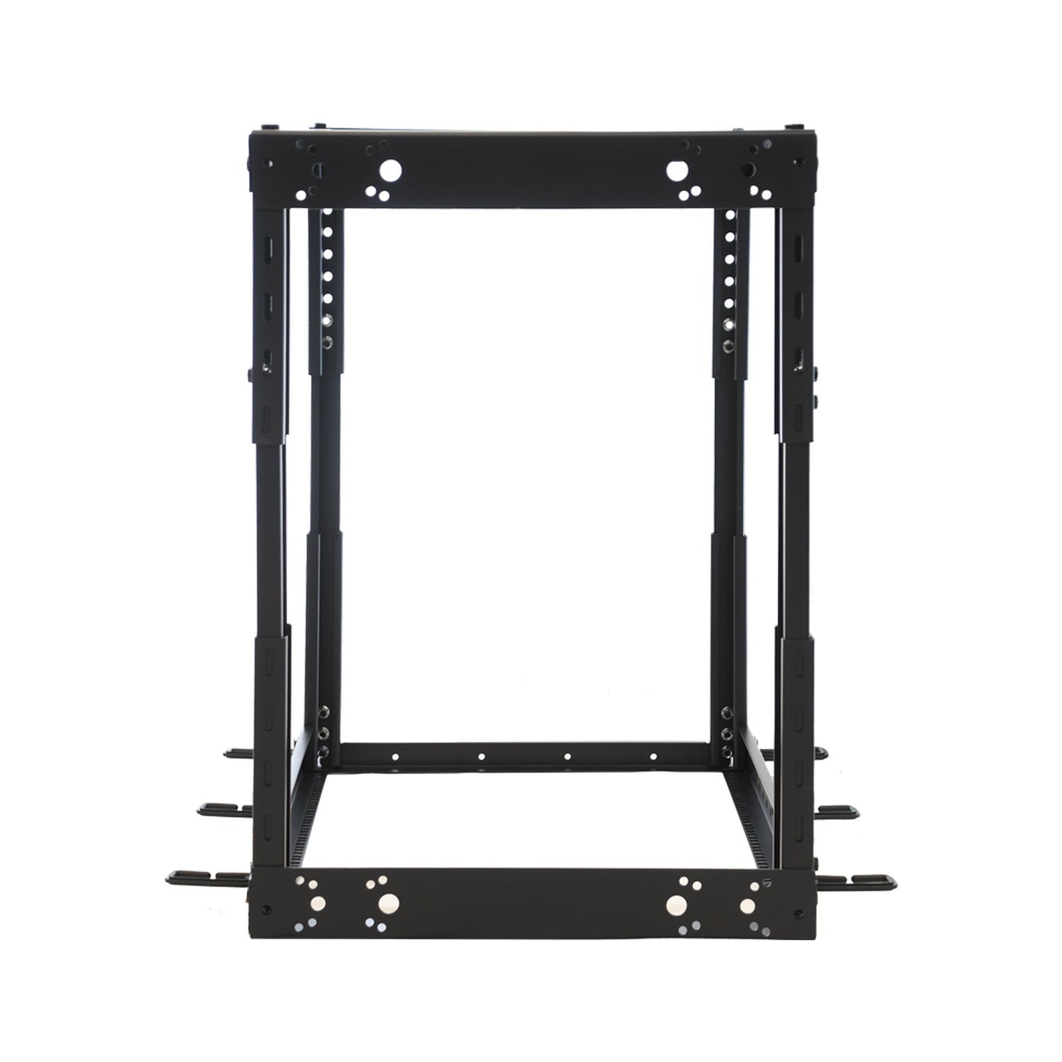 Aeons SR Series 18U 4-Post Open Frame Rack, Adjustable Depth