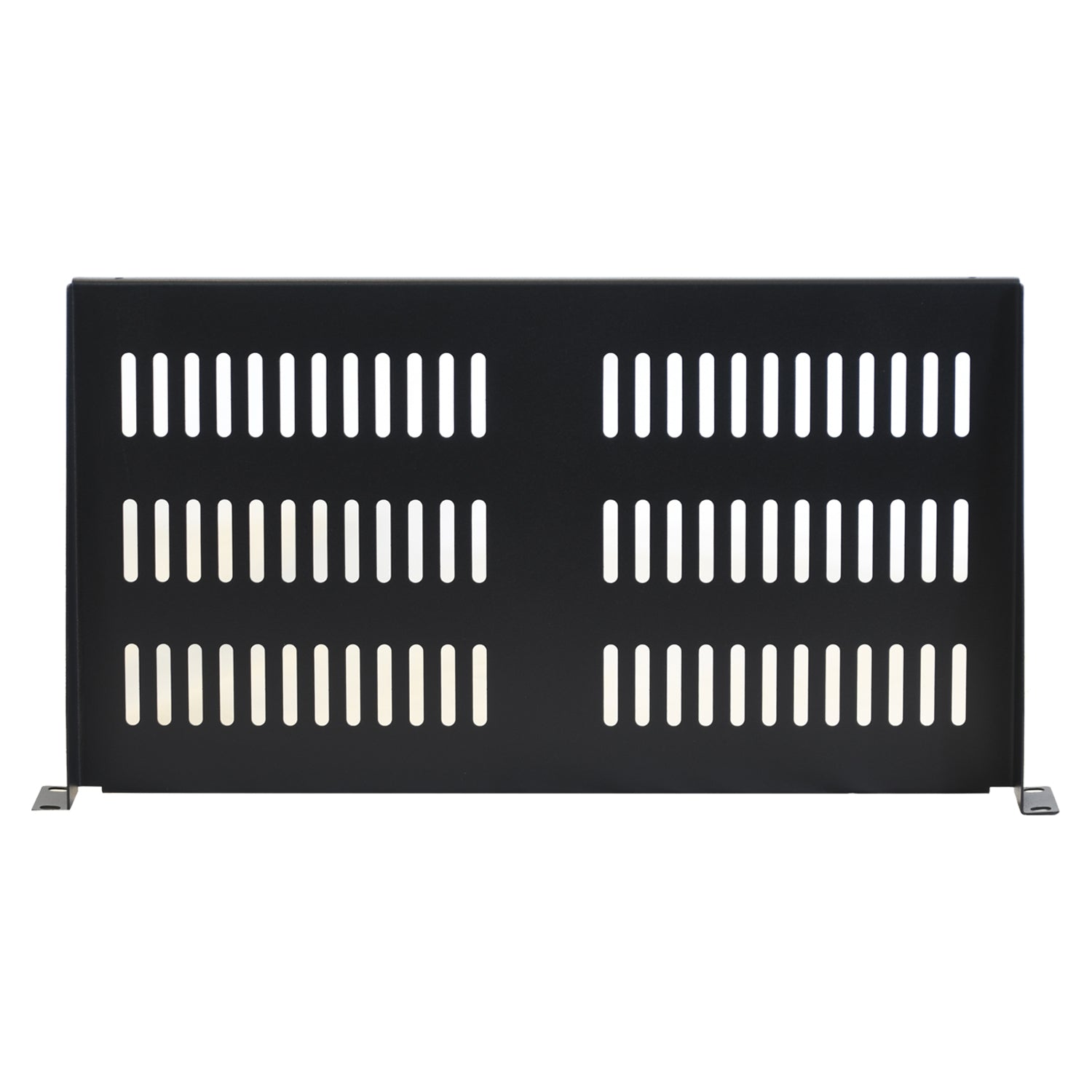 Aeons Universal 1U Rack Mount Vented Cantilever Shelf, 10-inch Depth, 2-Pack