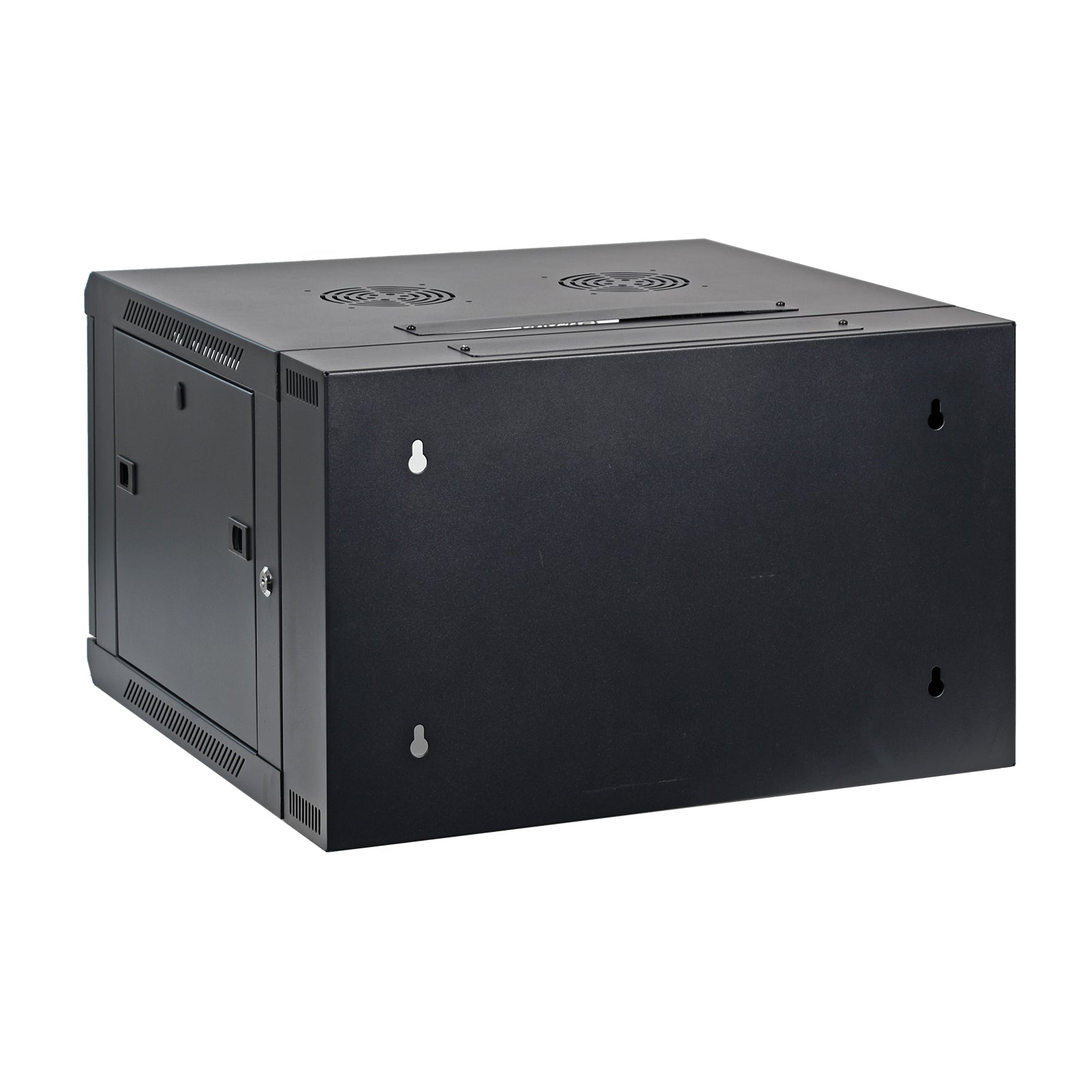 Aeons SB Series 6U Wall-Mount Network Cabinet, Hinged Swing-Out, Mid-Depth, Vented Door