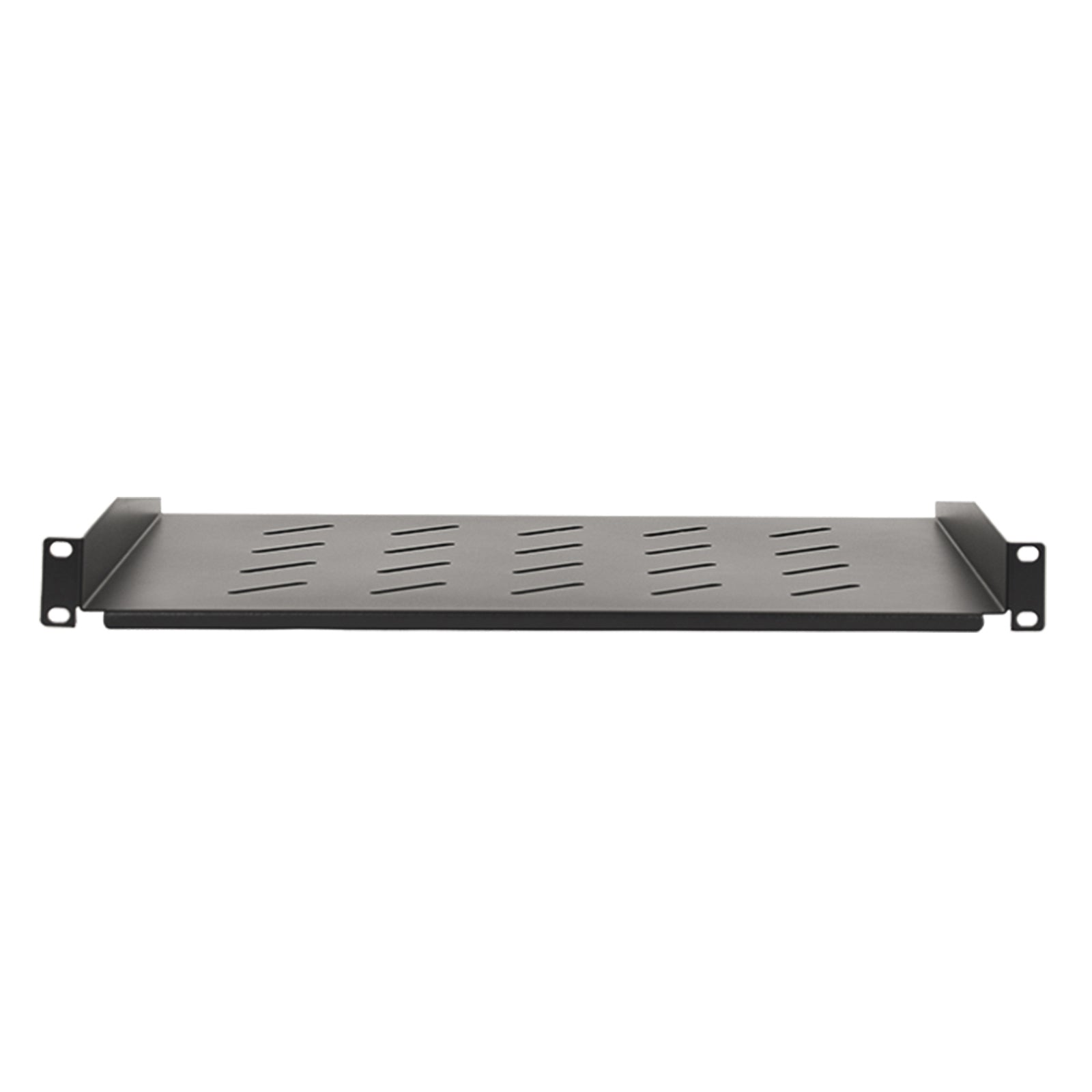 Aeons Universal 1U Rack Mount Vented Cantilever Shelf, 14-inch Depth, 2-Pack