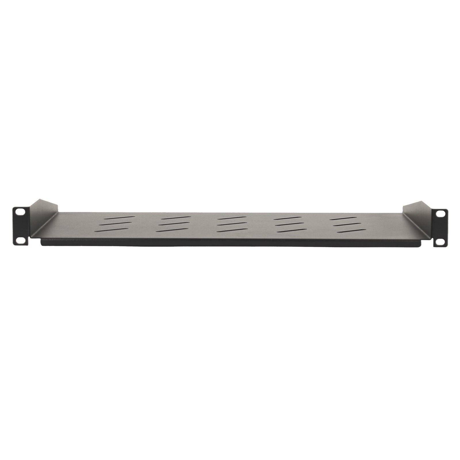 Aeons Universal 1U Rack Mount Vented Cantilever Shelf, 12-inch Depth, 2-Pack