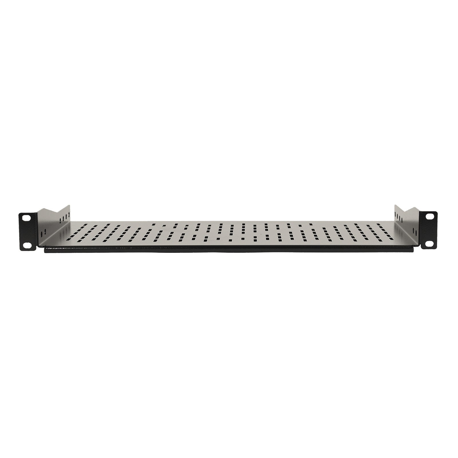 Aeons Premium 1U Server Rack Mount Vented Cantilever Shelf, 10-inch Depth, Heavy Duty, 2-Pack
