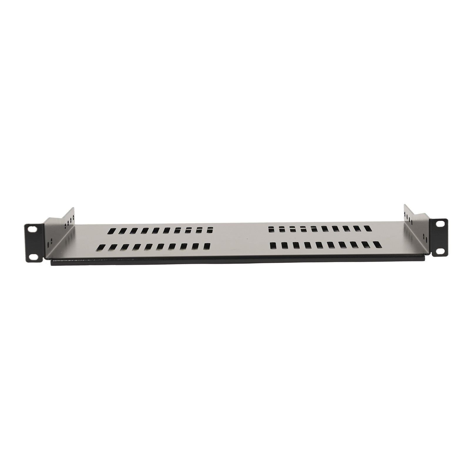 Aeons Premium 1U Server Rack Mount Vented Cantilever Shelf, 10-inch Depth, Heavy Duty, 2-Pack