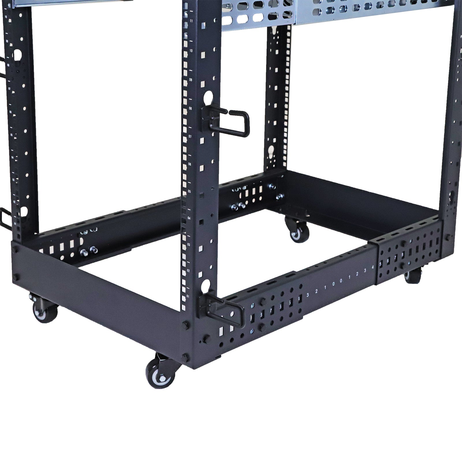 Aeons SR Series 22U 4-Post Open Frame Rack, Adjustable Depth
