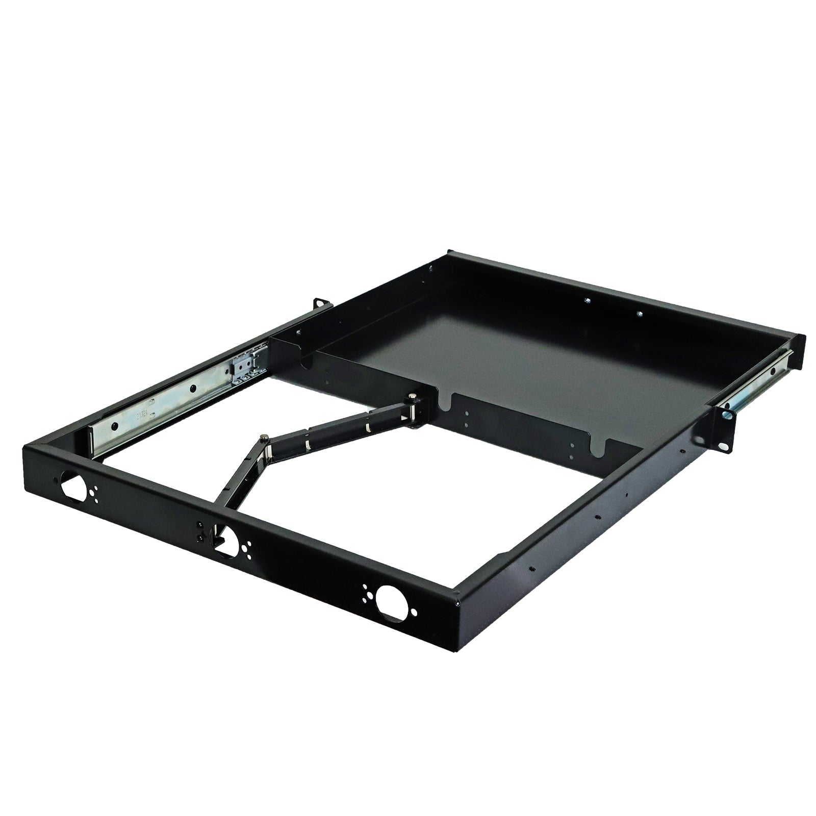 Aeons Premium 1U Rack Mount Sliding Drawer, Server Storage Cabinet Case with Lock