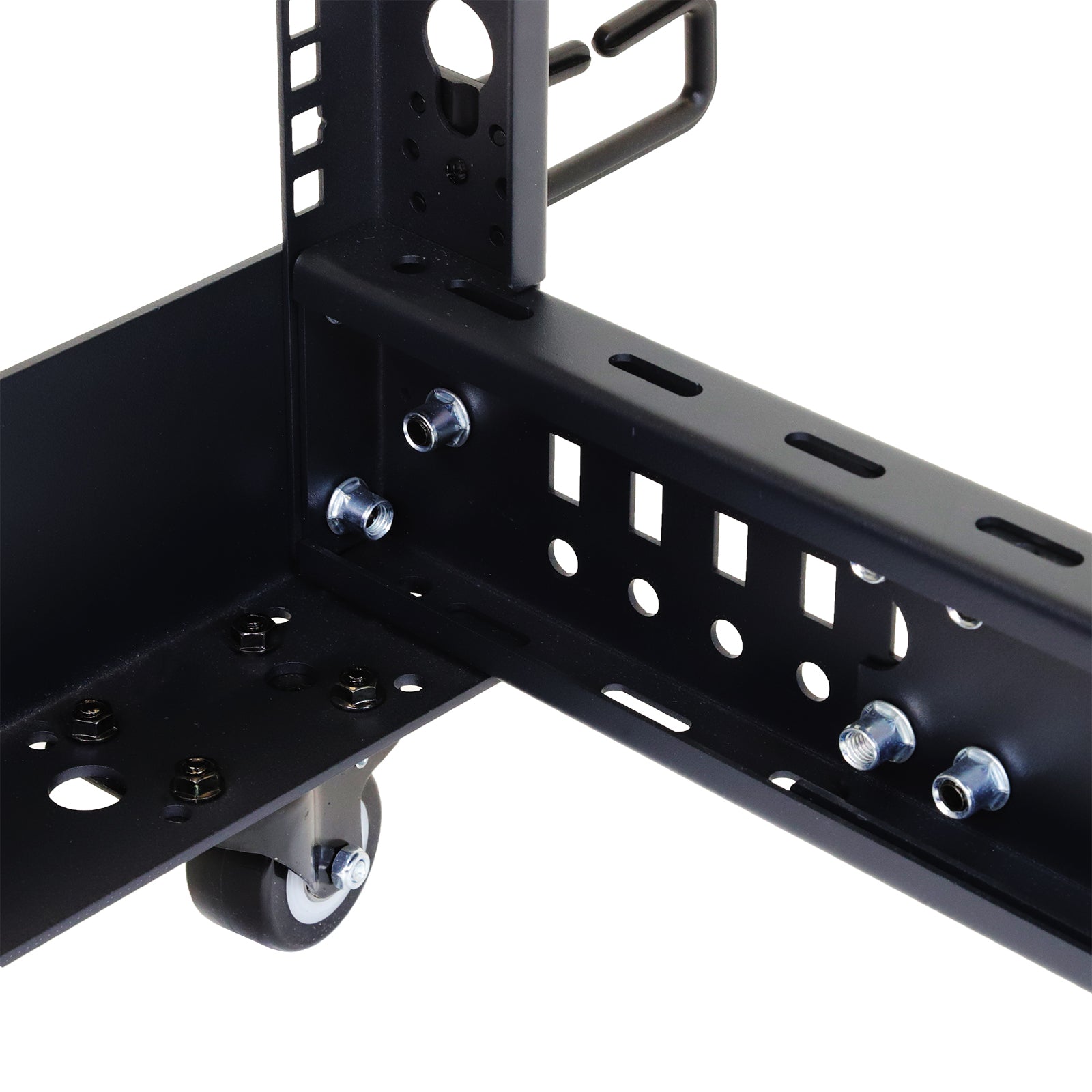 Aeons SR Series 27U 4-Post Open Frame Rack, Adjustable Depth