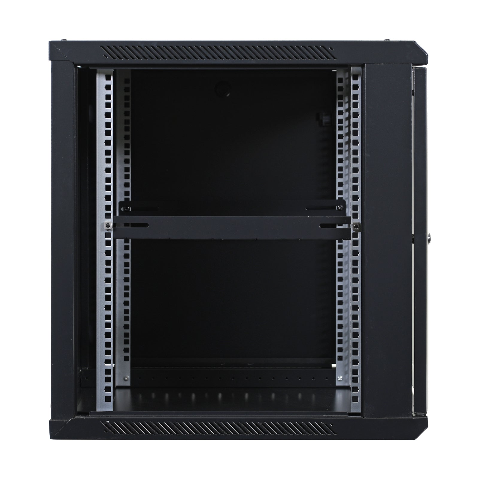 Aeons Pro Series 12U Wall-Mount Rack Cabinet, Mid-Depth, Vented Door