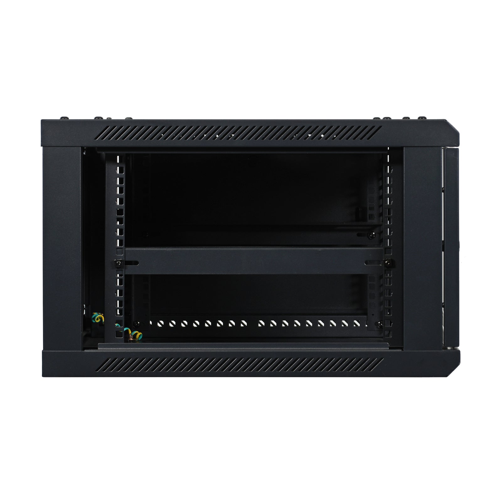 Aeons SP Series 6U Wall-Mount Rack Cabinet, Mid-Depth, Vented Door