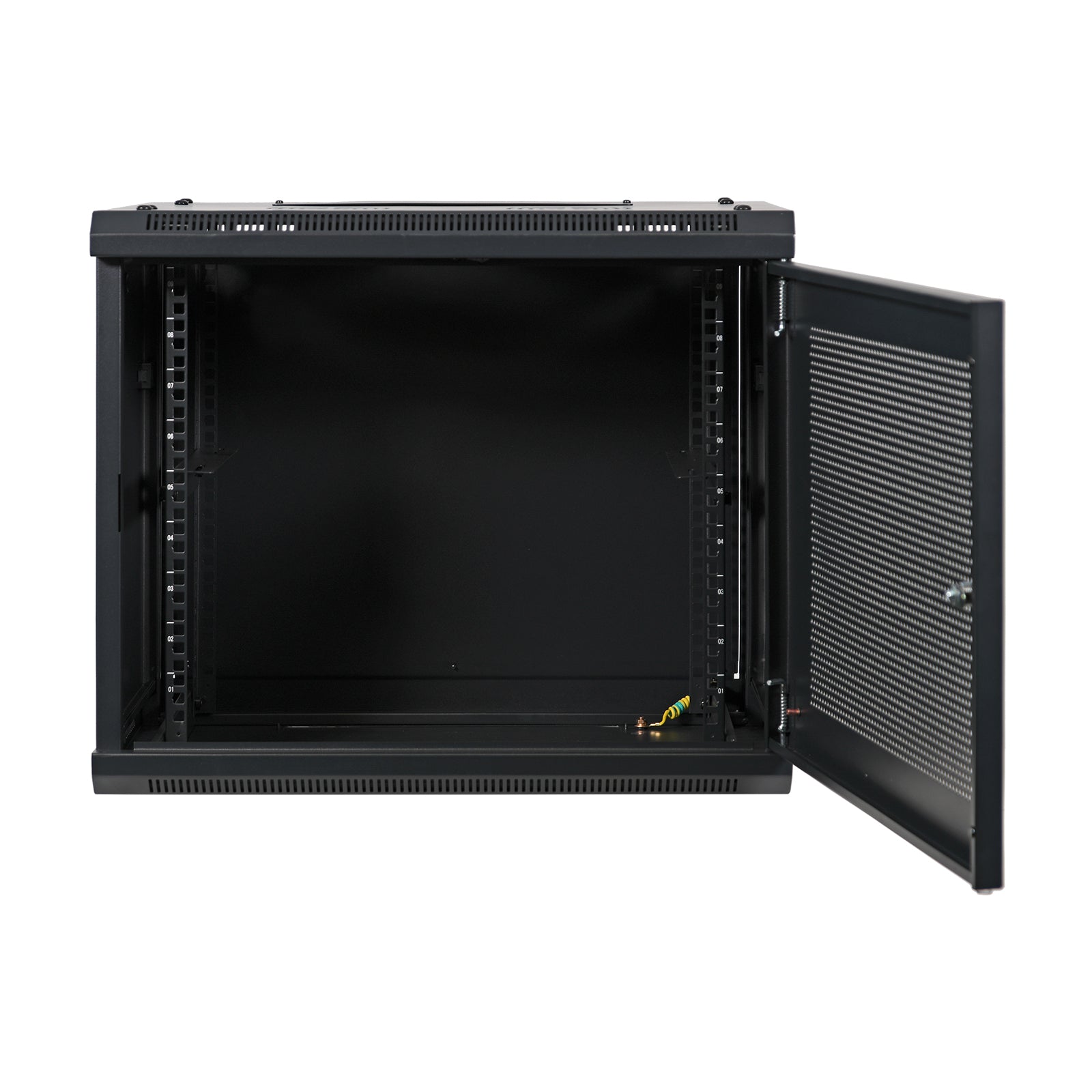 Aeons SP Series 9U Wall-Mount Rack Cabinet, Switch-Depth, Vented Door