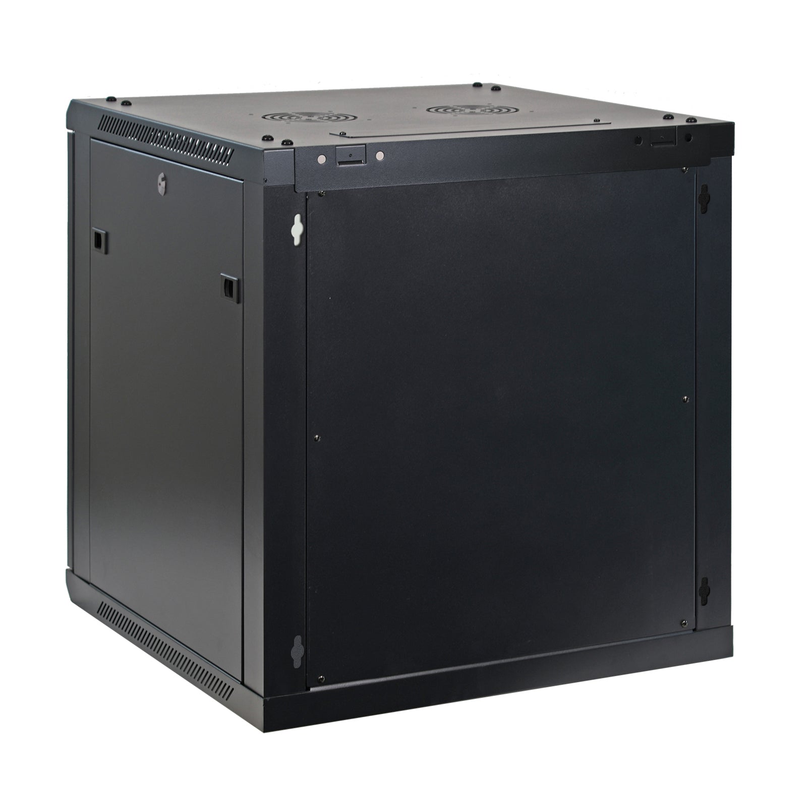 Aeons SP Series 12U Wall-Mount Rack Cabinet, Mid-Depth, Glass Door