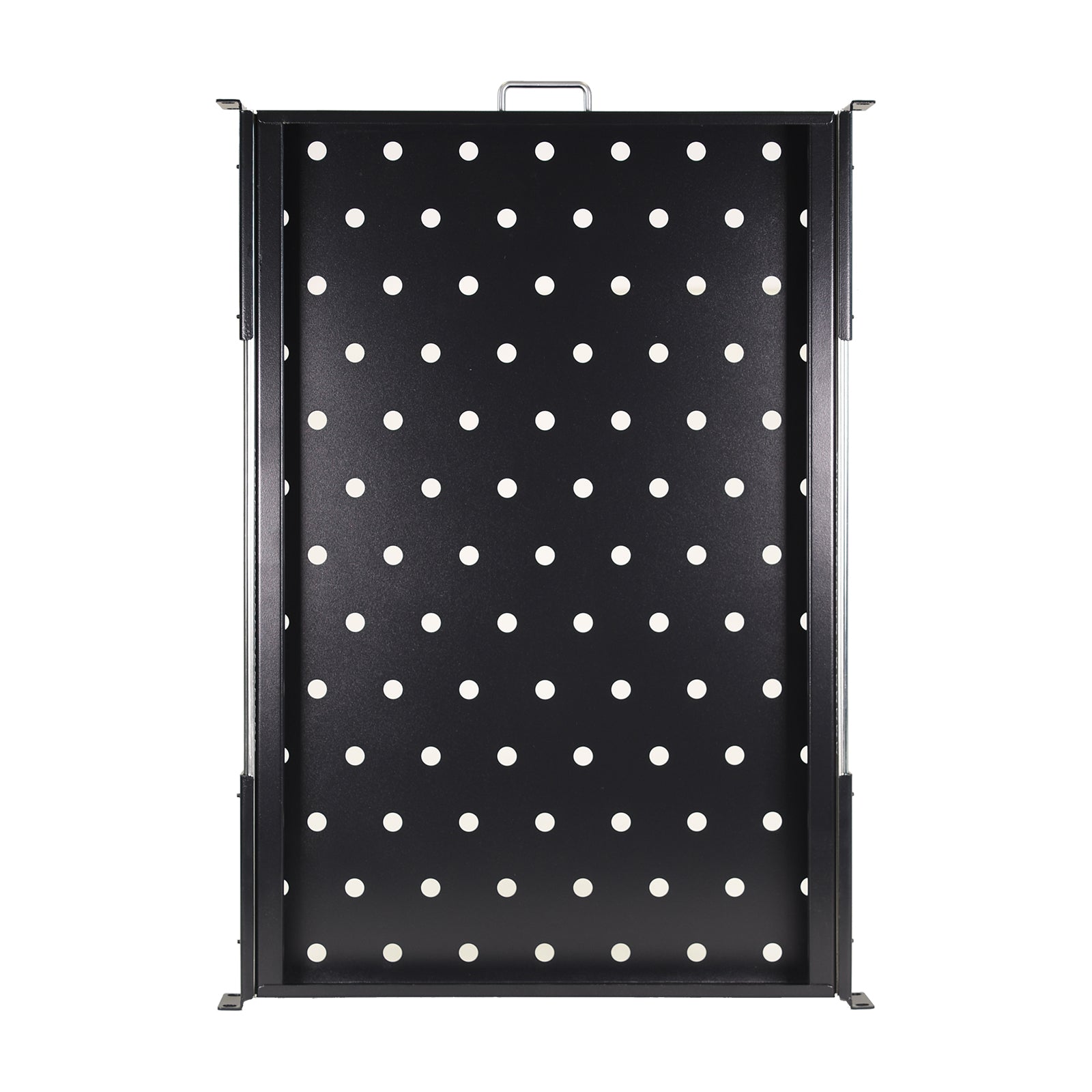 Aeons Premium 1U Rack Mount Vented 4-Post Sliding Shelf, 22-inch Depth