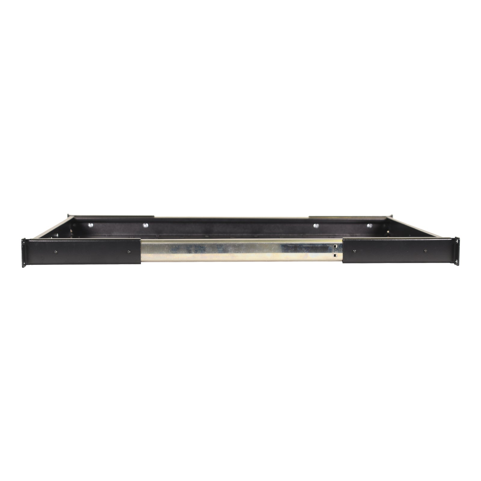 Aeons Premium 1U Rack Mount Vented 4-Post Sliding Shelf, 26-inch Depth