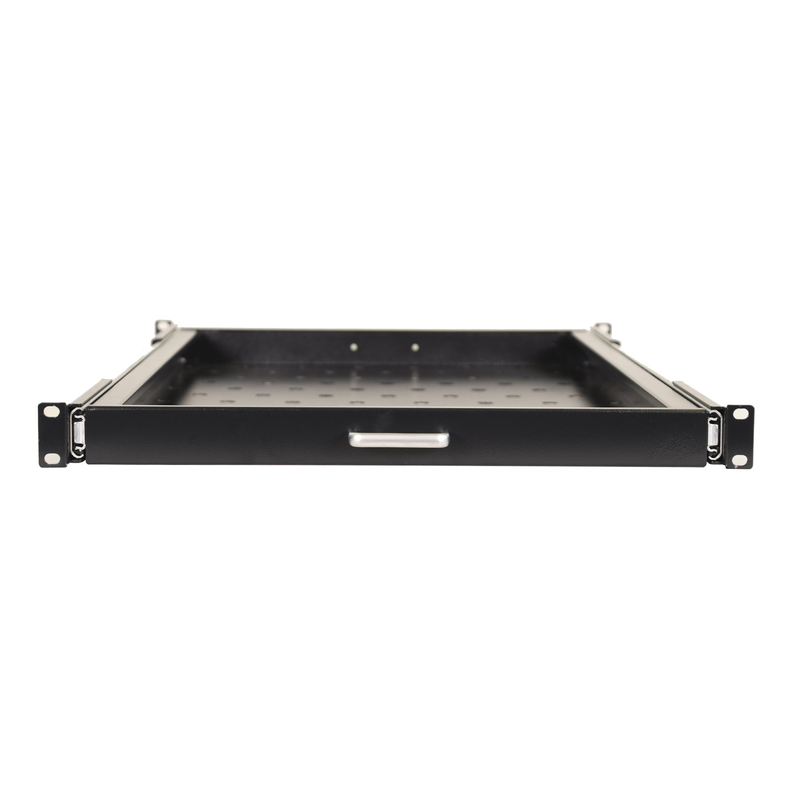 Aeons Premium 1U Rack Mount Vented 4-Post Sliding Shelf, 29-inch Depth
