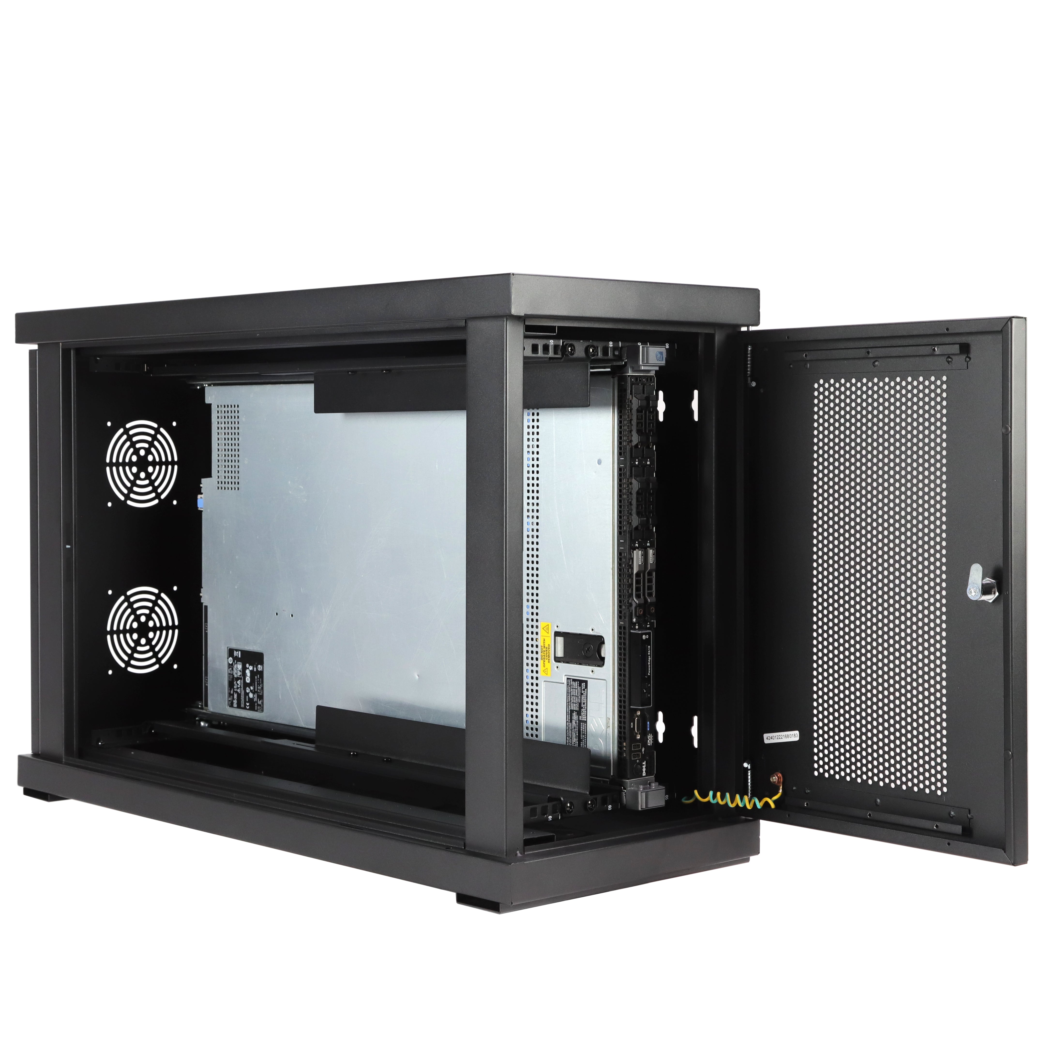 Aeons SWS Series 6U Wall-Mount Rack Cabinet, Server-Depth, Vertical/Side Mount, Assembled